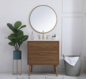 Elegant Lighting - VF41030WB-BS - Bathroom Vanity Set - Boise - Walnut Brown