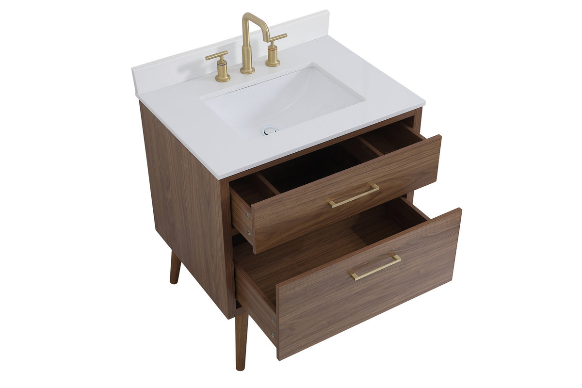 Elegant Lighting - VF41030WB-BS - Bathroom Vanity Set - Boise - Walnut Brown