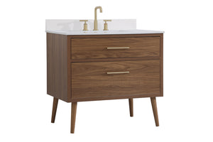 Elegant Lighting - VF41036WB-BS - Bathroom Vanity Set - Boise - Walnut Brown