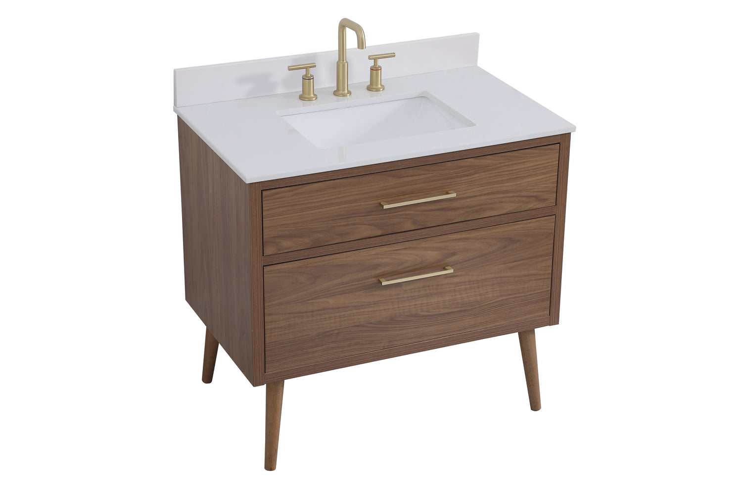 Elegant Lighting - VF41036WB-BS - Bathroom Vanity Set - Boise - Walnut Brown