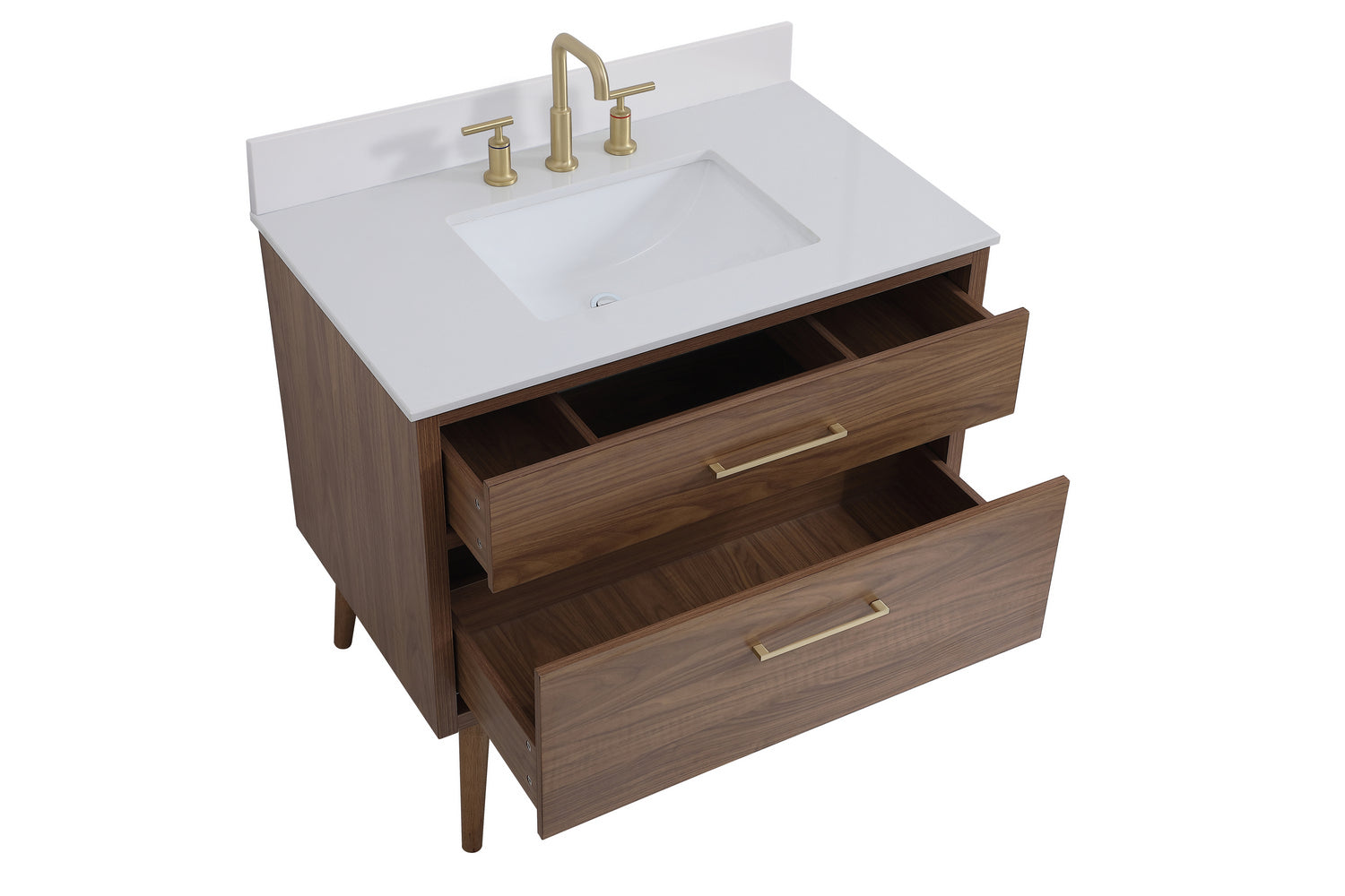 Elegant Lighting - VF41036WB-BS - Bathroom Vanity Set - Boise - Walnut Brown