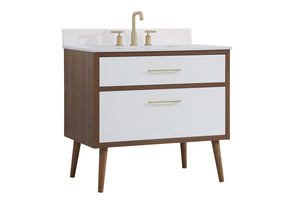 Elegant Lighting - VF41036WH-BS - Bathroom Vanity Set - Boise - White