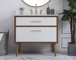 Elegant Lighting - VF41036WH-BS - Bathroom Vanity Set - Boise - White