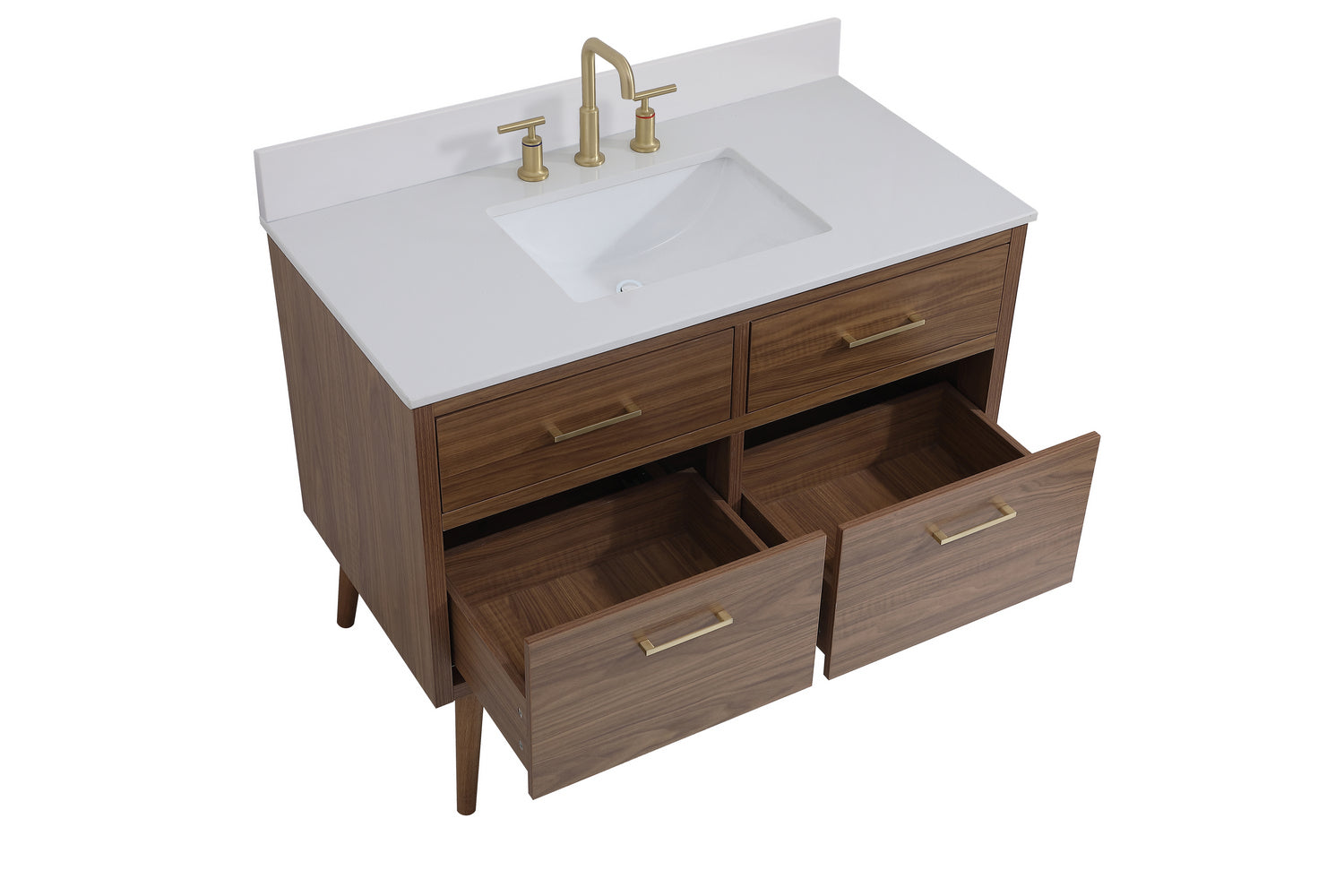 Elegant Lighting - VF41042WB-BS - Bathroom Vanity Set - Boise - Walnut Brown