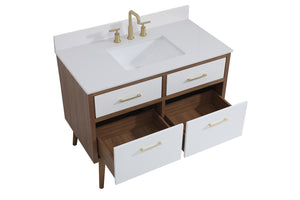 Elegant Lighting - VF41042WH-BS - Bathroom Vanity Set - Boise - White