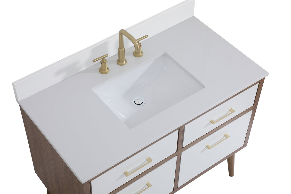 Elegant Lighting - VF41042WH-BS - Bathroom Vanity Set - Boise - White