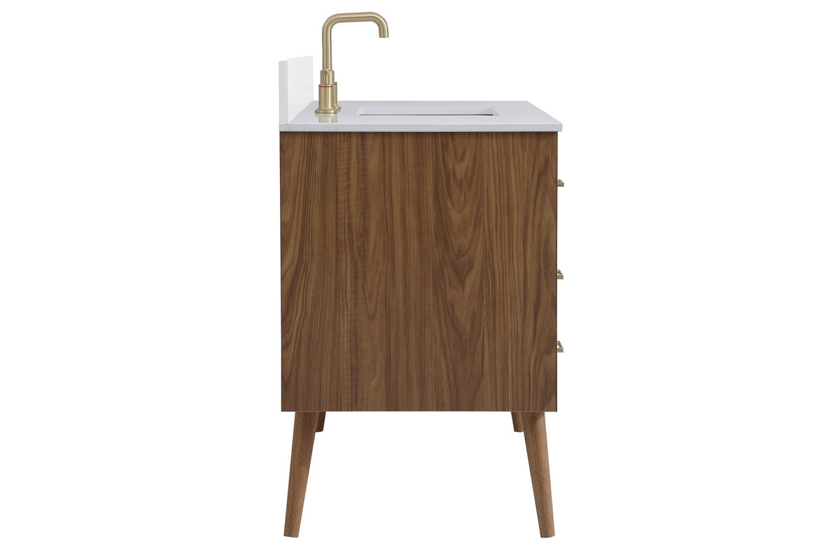 Elegant Lighting - VF41048WB-BS - Bathroom Vanity Set - Boise - Walnut Brown