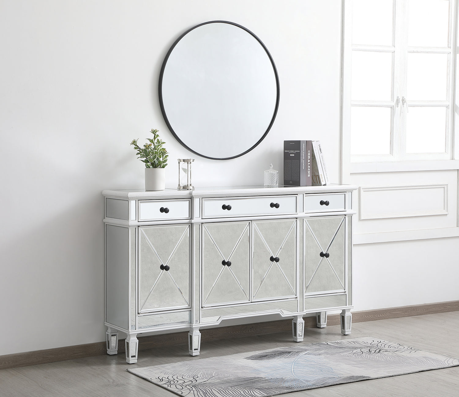 Elegant Lighting - MF6-1001AW - Credenza - Contempo - Antique White