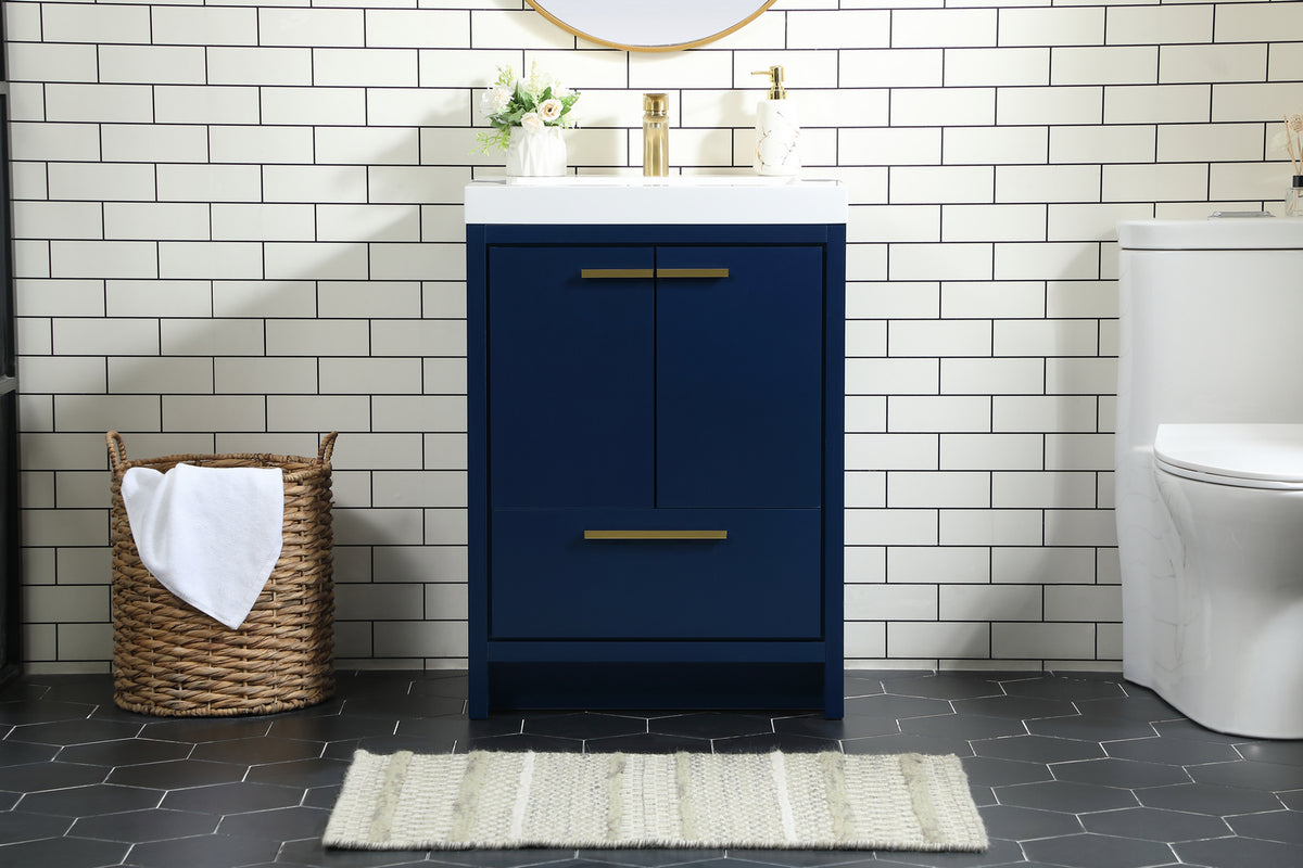 Elegant Lighting - VF46024MBL - Bathroom Vanity Set - Wyatt - Blue