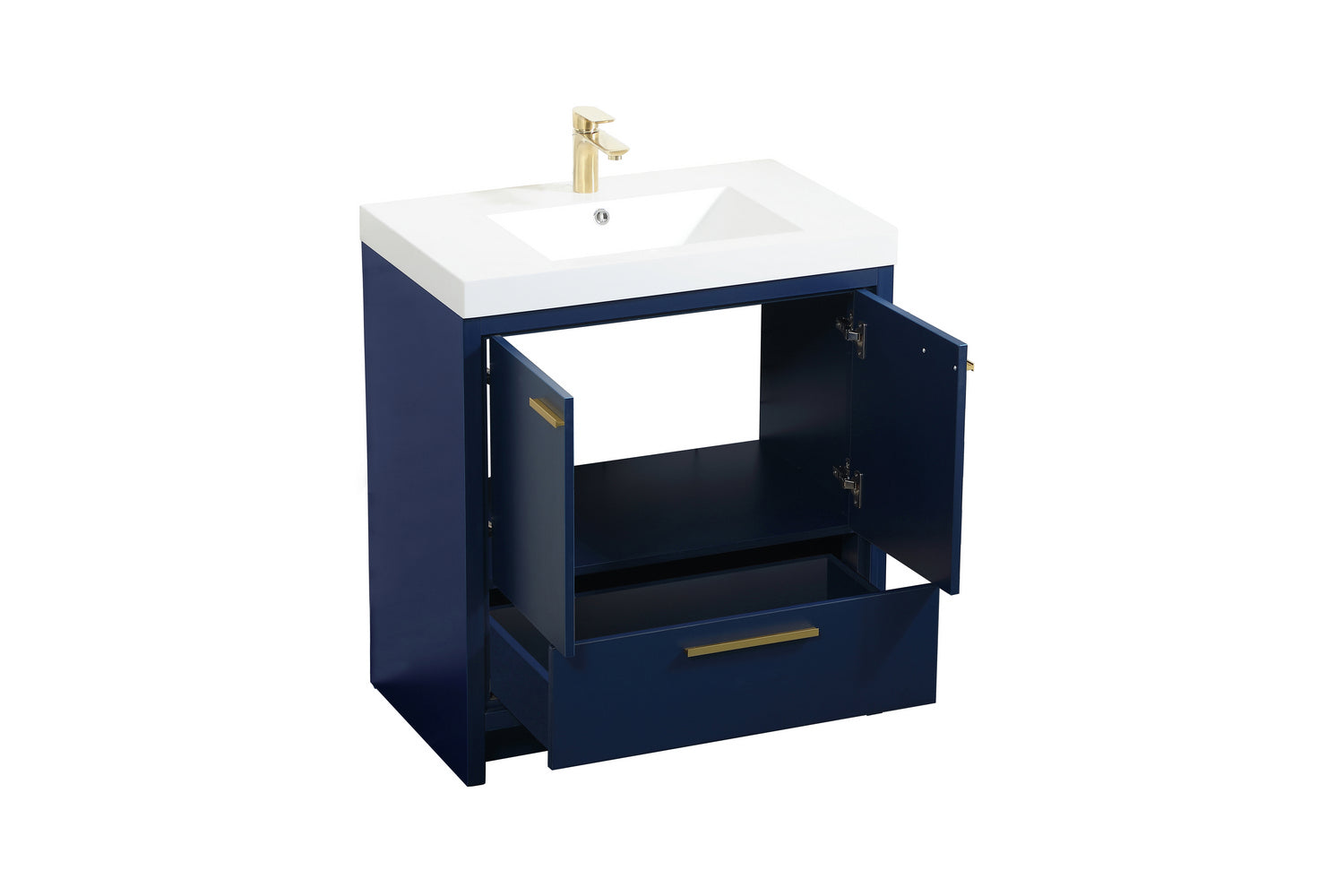 Elegant Lighting - VF46030MBL - Bathroom Vanity Set - Wyatt - Blue