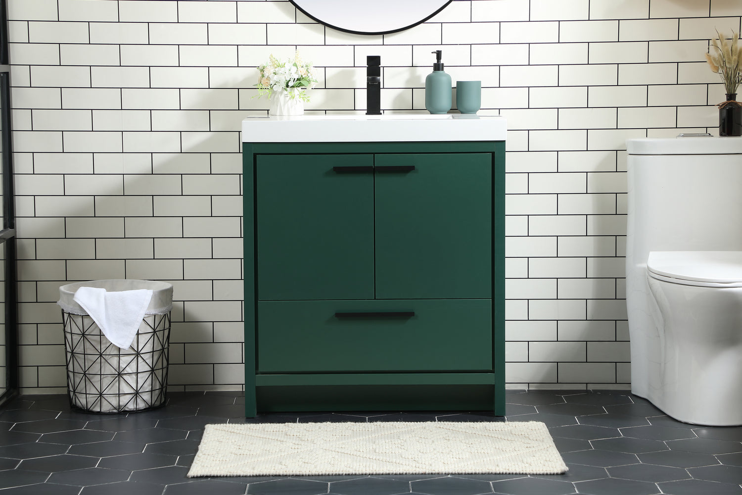 Elegant Lighting - VF46030MGN - Bathroom Vanity Set - Wyatt - Green