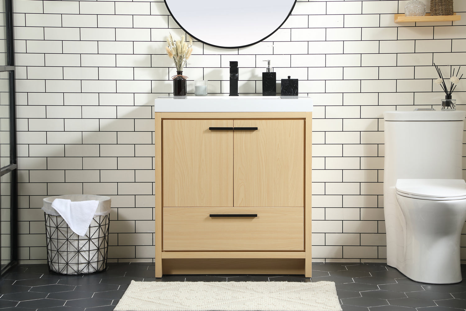 Elegant Lighting - VF46030MMP - Bathroom Vanity Set - Wyatt - Maple