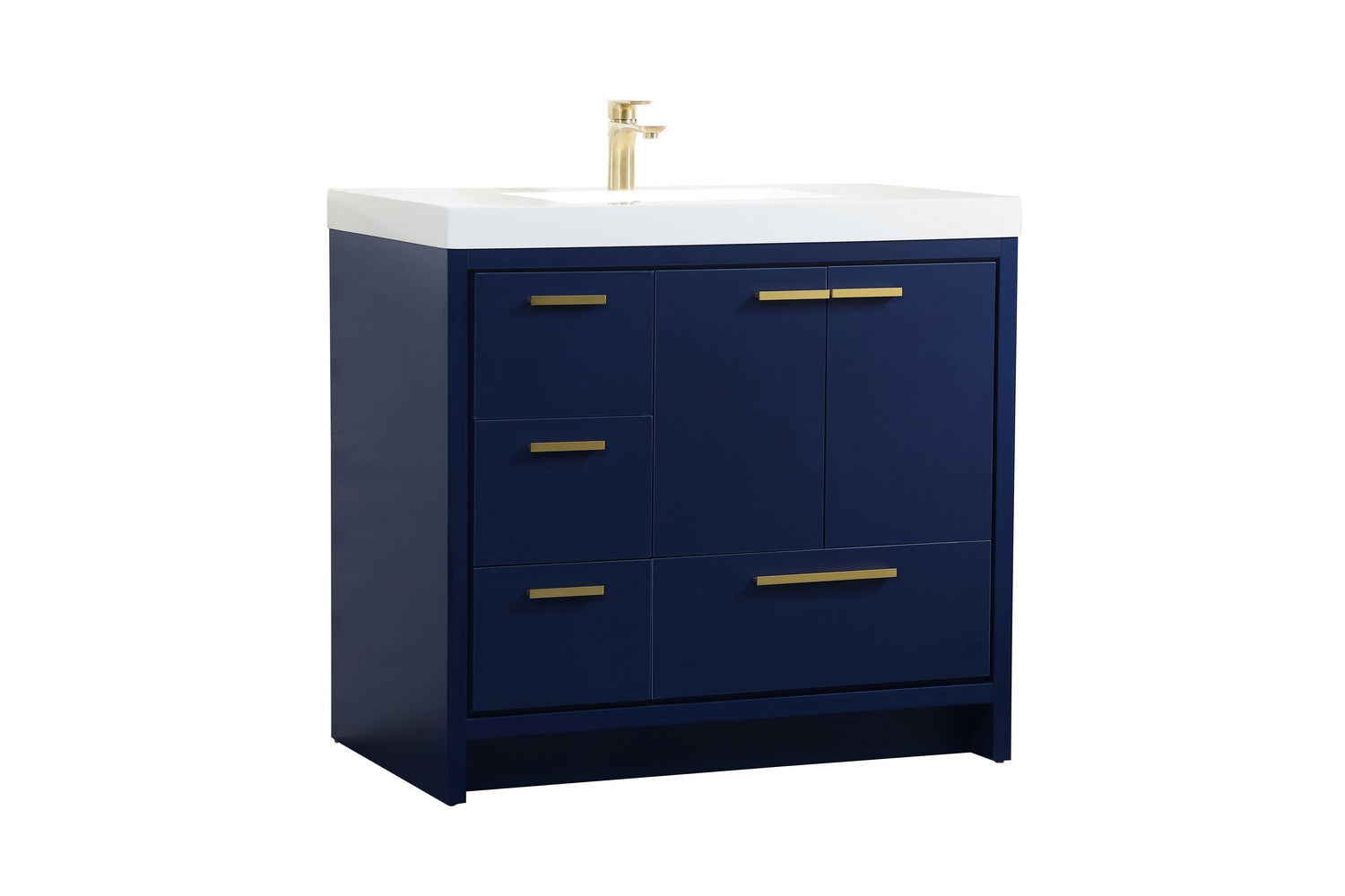 Elegant Lighting - VF46036MBL - Bathroom Vanity Set - Wyatt - Blue