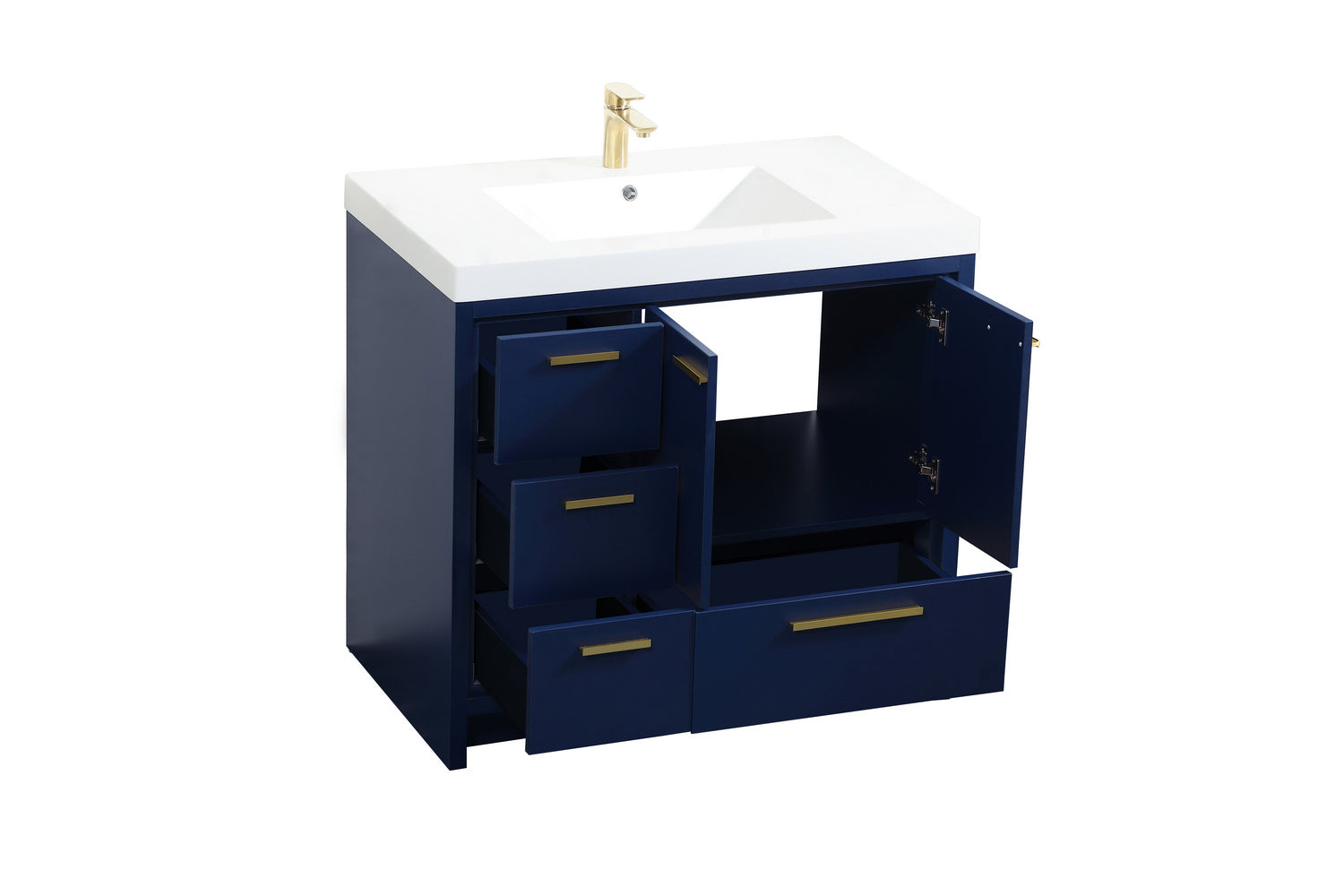 Elegant Lighting - VF46036MBL - Bathroom Vanity Set - Wyatt - Blue