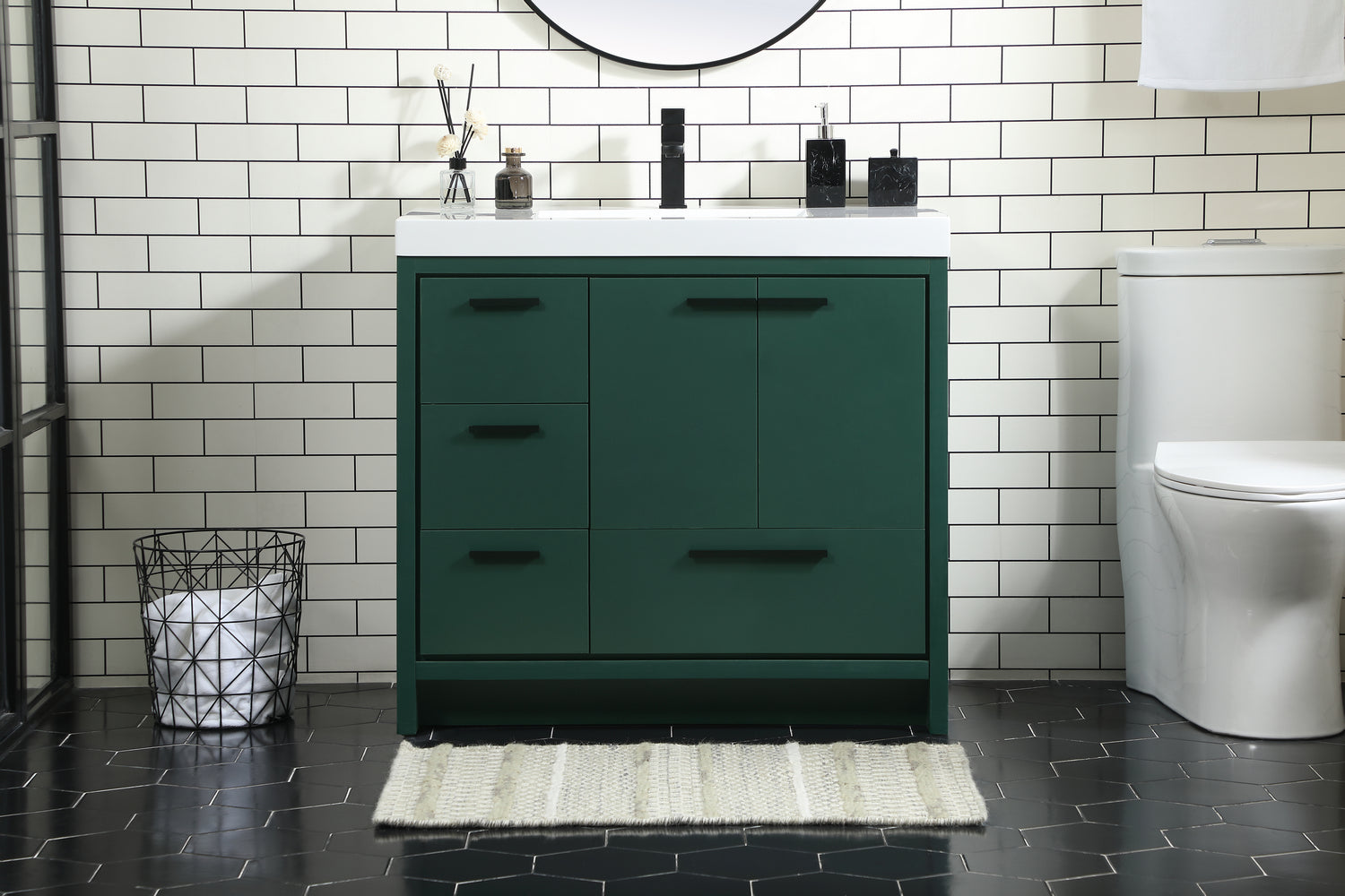 Elegant Lighting - VF46036MGN - Bathroom Vanity Set - Wyatt - Green