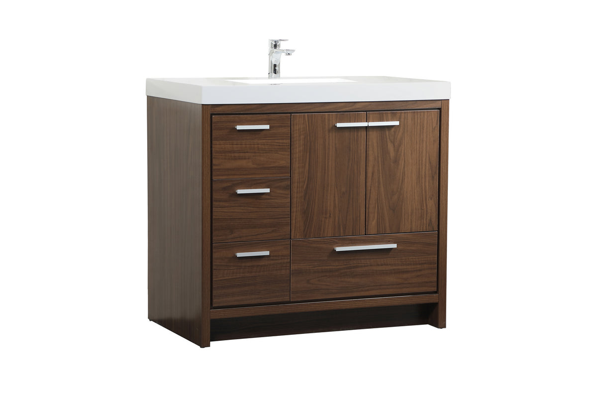 Elegant Lighting - VF46036MWT - Bathroom Vanity Set - Wyatt - Walnut