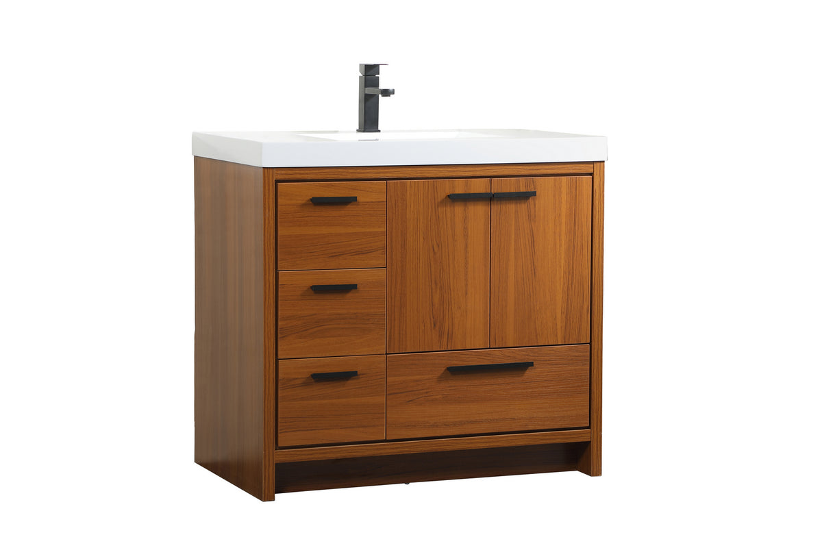 Elegant Lighting - VF46036MTK - Bathroom Vanity Set - Wyatt - Teak