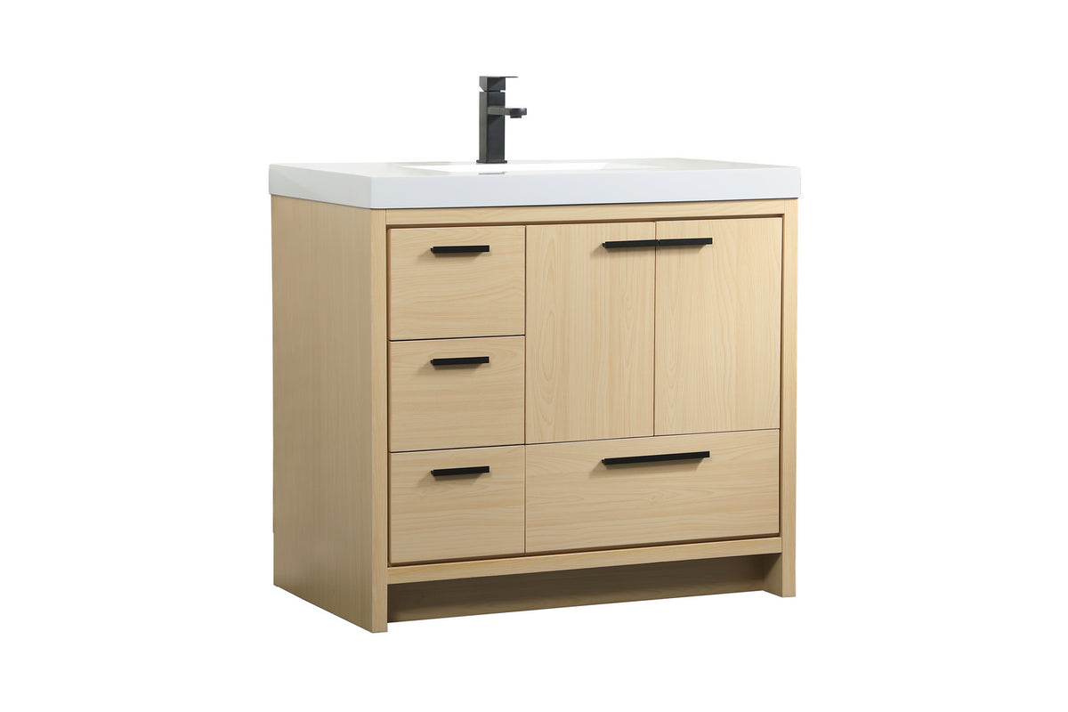 Elegant Lighting - VF46036MMP - Bathroom Vanity Set - Wyatt - Maple