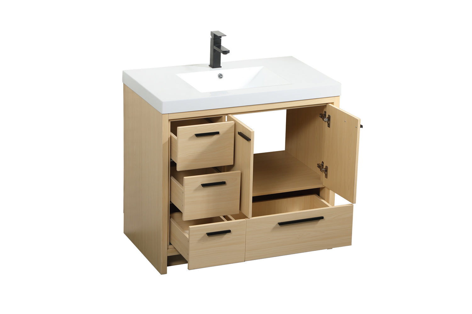 Elegant Lighting - VF46036MMP - Bathroom Vanity Set - Wyatt - Maple