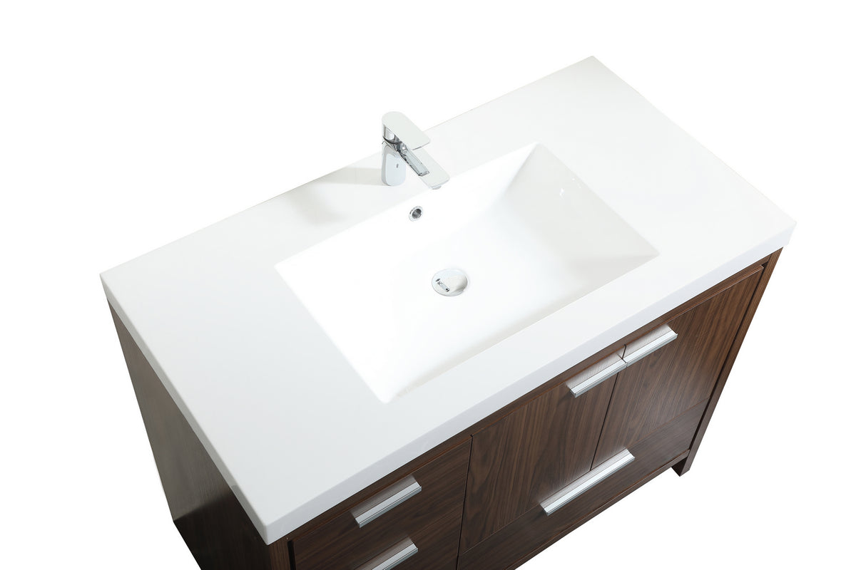 Elegant Lighting - VF46042MWT - Bathroom Vanity Set - Wyatt - Walnut