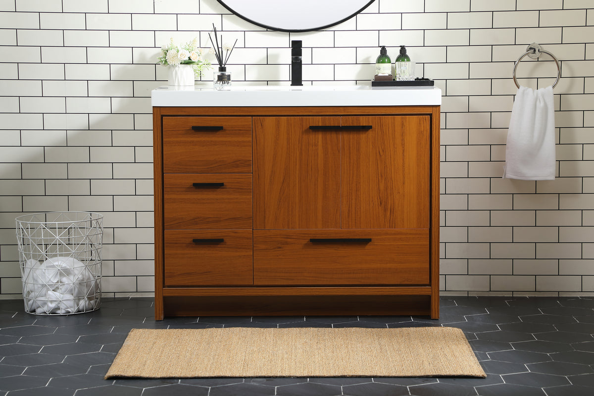 Elegant Lighting - VF46042MTK - Bathroom Vanity Set - Wyatt - Teak