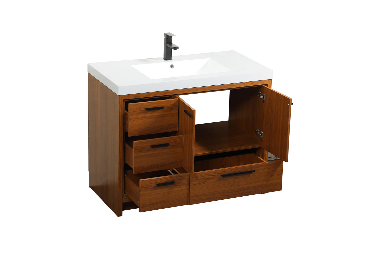 Elegant Lighting - VF46042MTK - Bathroom Vanity Set - Wyatt - Teak