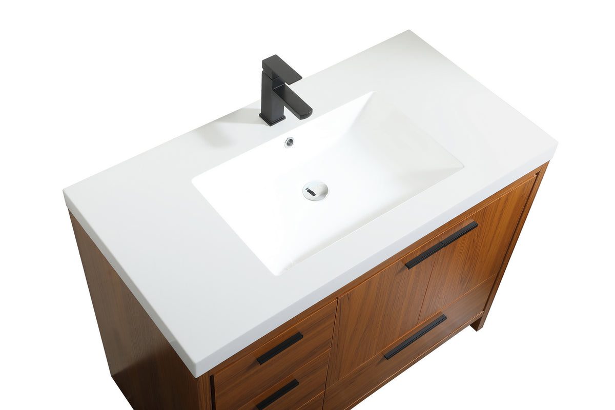 Elegant Lighting - VF46042MTK - Bathroom Vanity Set - Wyatt - Teak