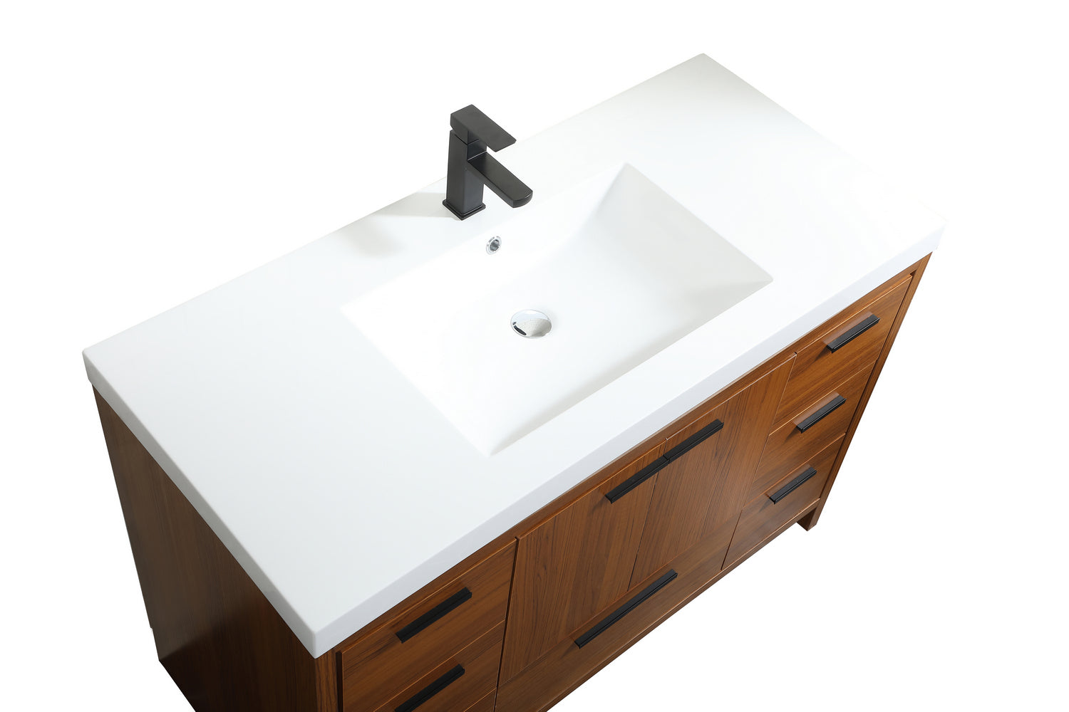 Elegant Lighting - VF46048MTK - Bathroom Vanity Set - Wyatt - Teak