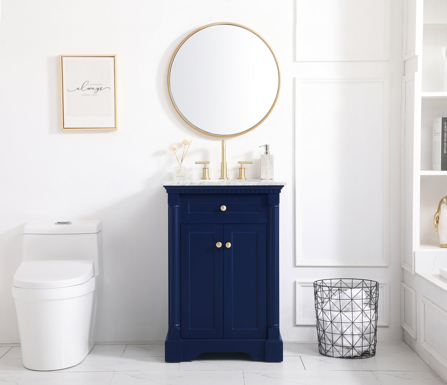 Elegant Lighting - VF53024BL - Bathroom Vanity Set - Clarence - Blue