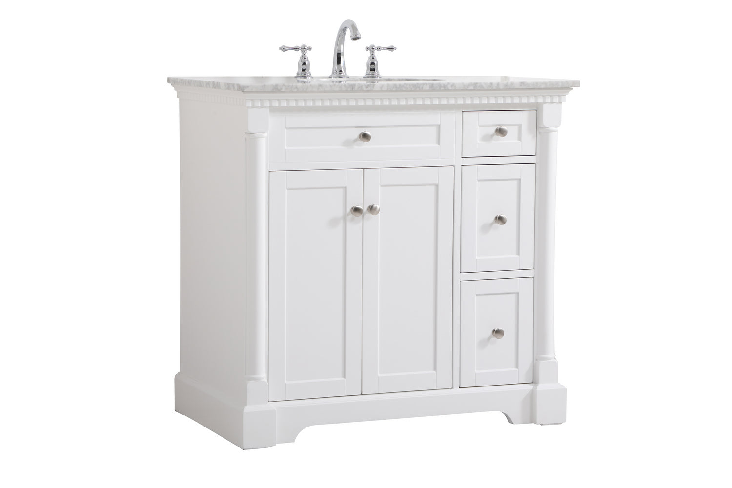 Elegant Lighting - VF53036WH - Bathroom Vanity Set - Clarence - White