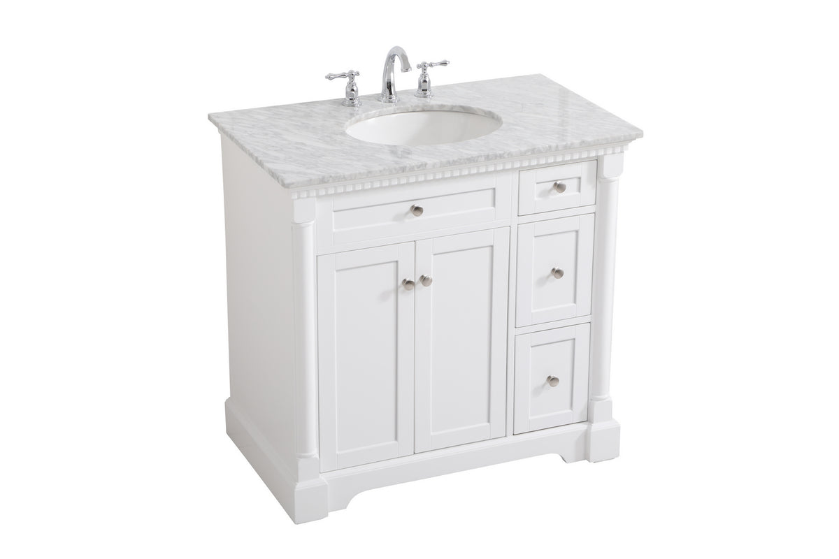 Elegant Lighting - VF53036WH - Bathroom Vanity Set - Clarence - White