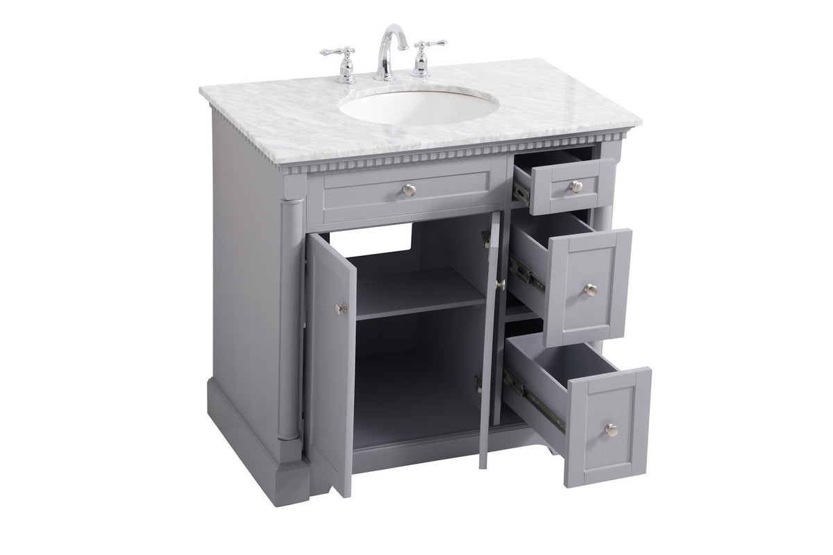 Elegant Lighting - VF53036GR - Bathroom Vanity Set - Clarence - Grey