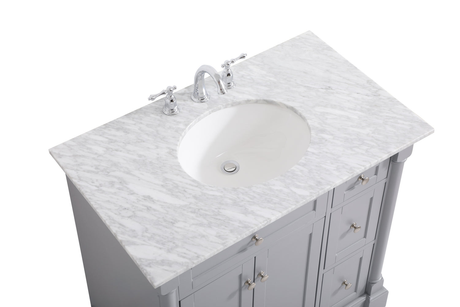 Elegant Lighting - VF53036GR - Bathroom Vanity Set - Clarence - Grey