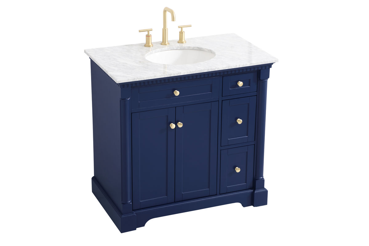 Elegant Lighting - VF53036BL - Bathroom Vanity Set - Clarence - Blue