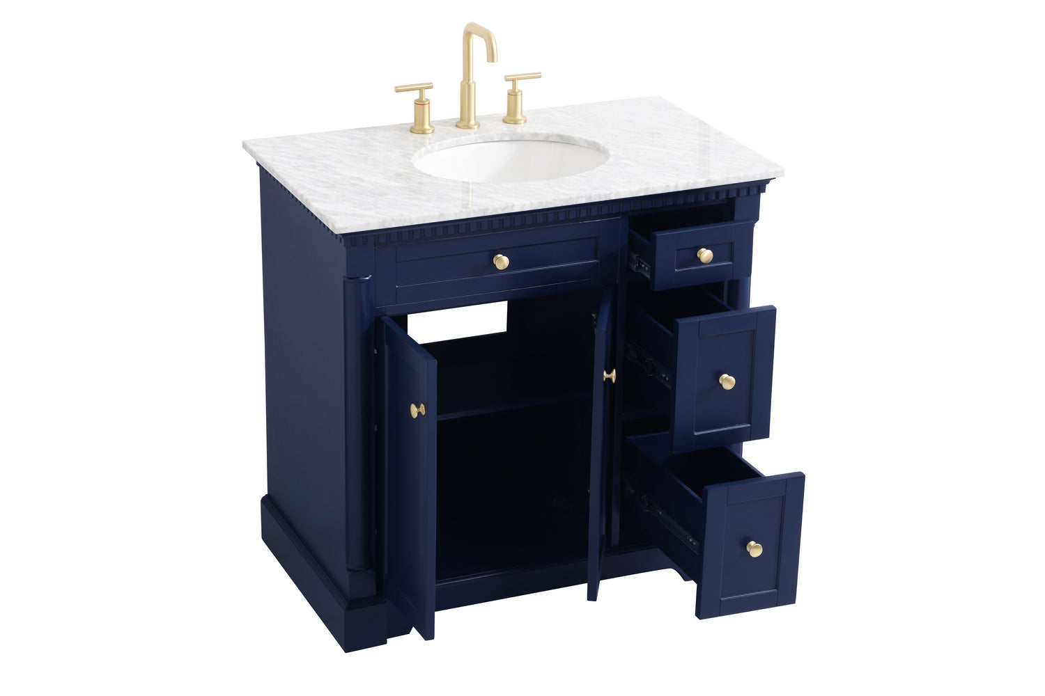 Elegant Lighting - VF53036BL - Bathroom Vanity Set - Clarence - Blue