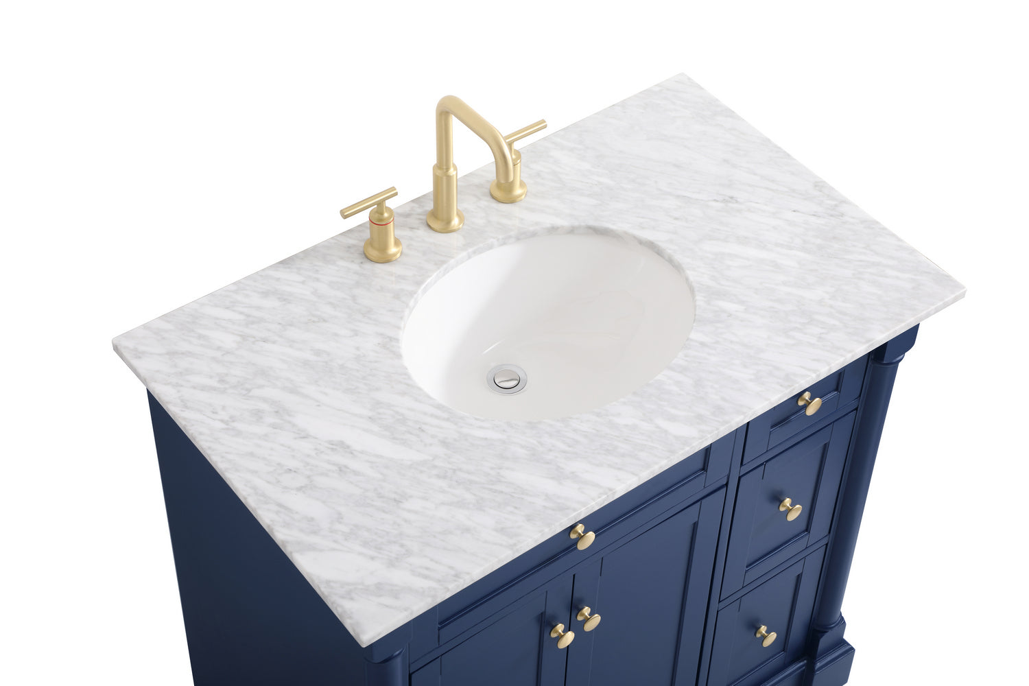 Elegant Lighting - VF53036BL - Bathroom Vanity Set - Clarence - Blue