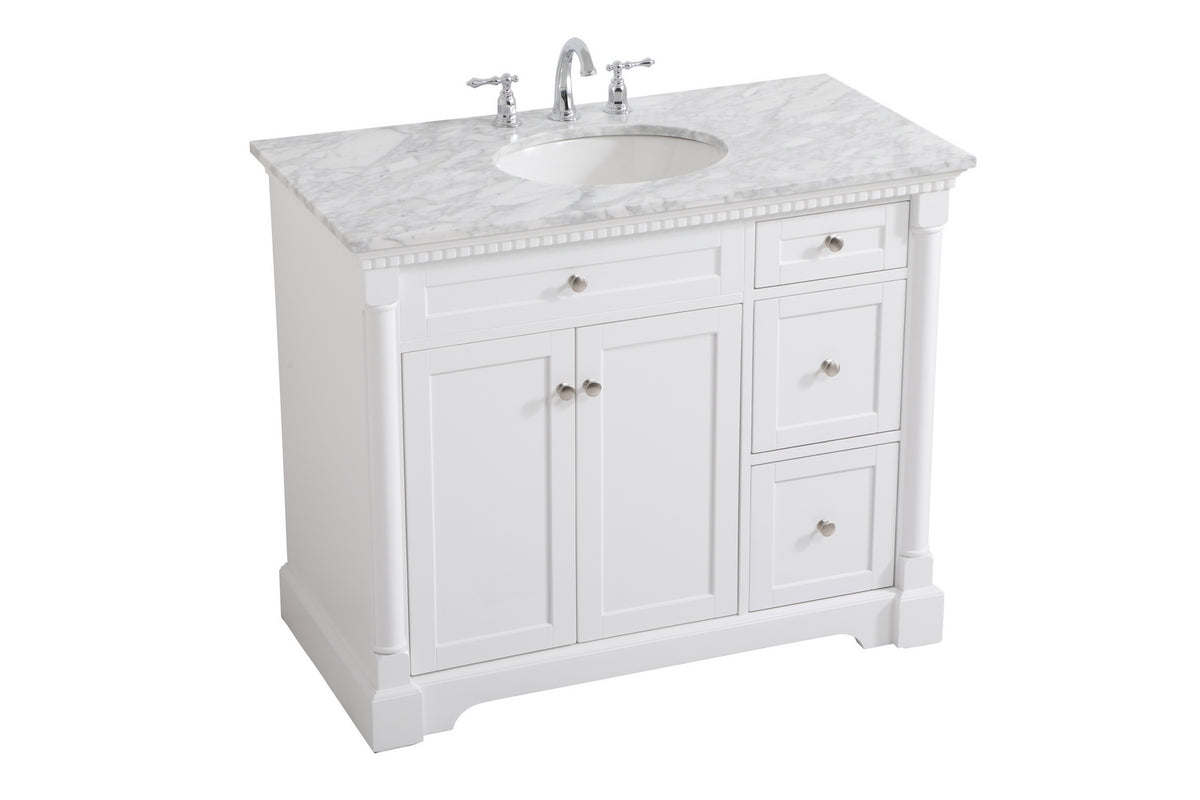 Elegant Lighting - VF53042WH - Bathroom Vanity Set - Clarence - White