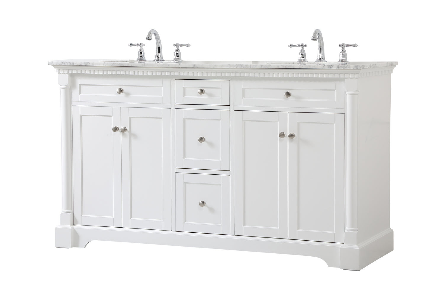 Elegant Lighting - VF53060DWH - Bathroom Vanity Set - Clarence - White