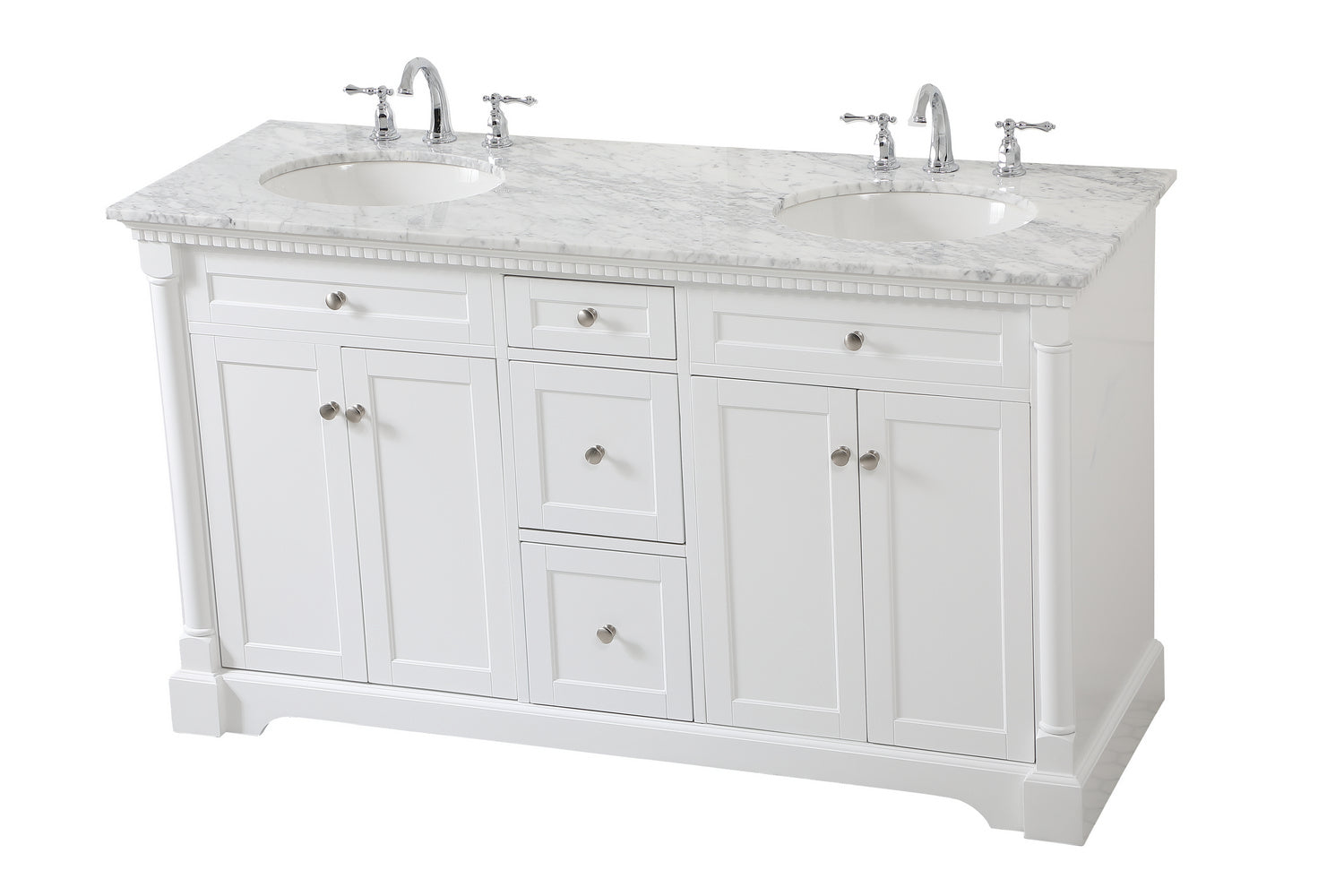 Elegant Lighting - VF53060DWH - Bathroom Vanity Set - Clarence - White