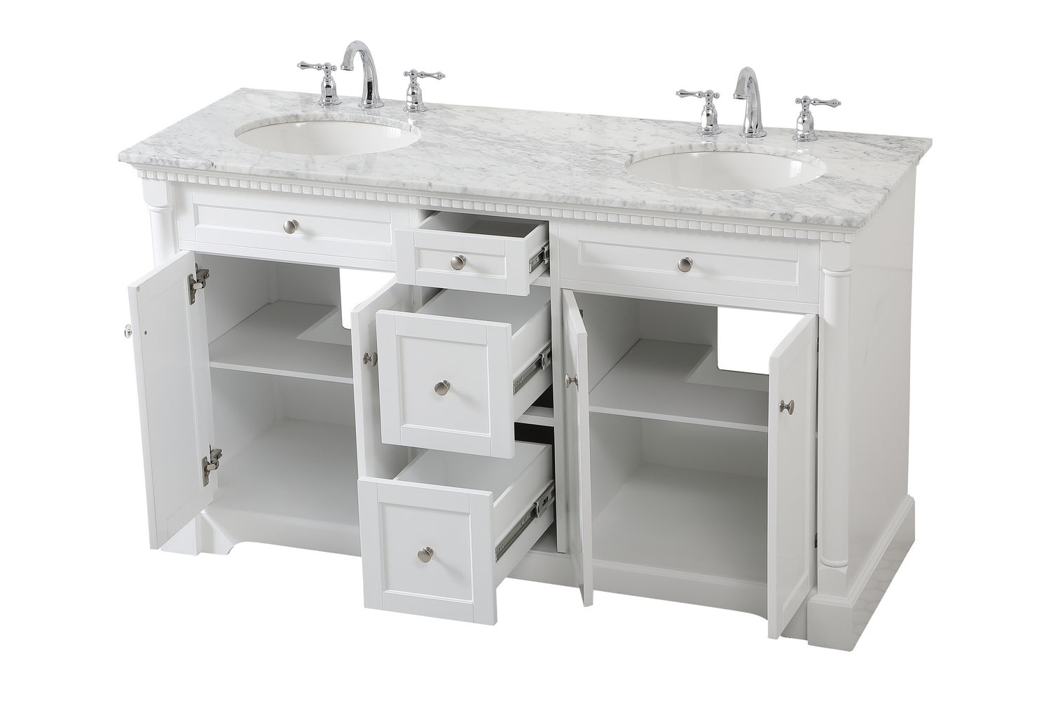 Elegant Lighting - VF53060DWH - Bathroom Vanity Set - Clarence - White