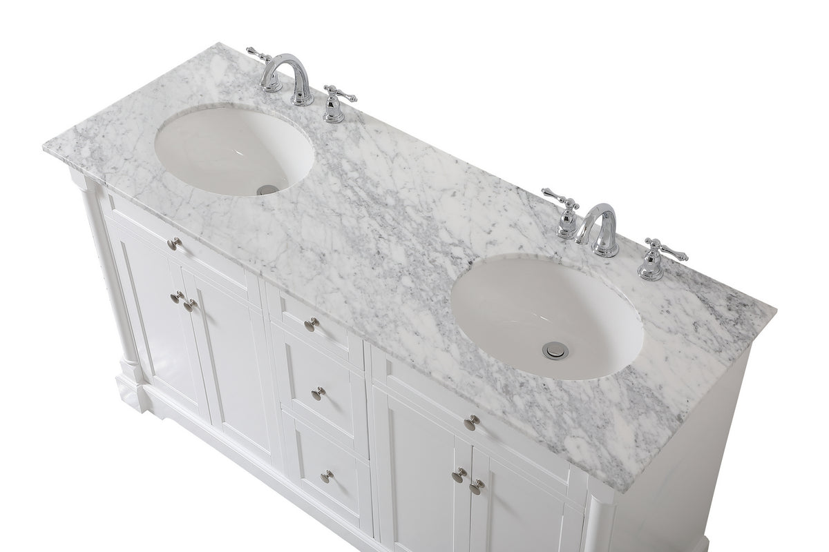 Elegant Lighting - VF53060DWH - Bathroom Vanity Set - Clarence - White