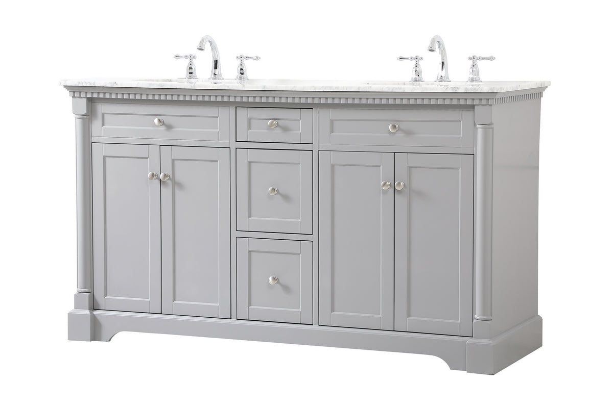 Elegant Lighting - VF53060DGR - Bathroom Vanity Set - Clarence - Grey