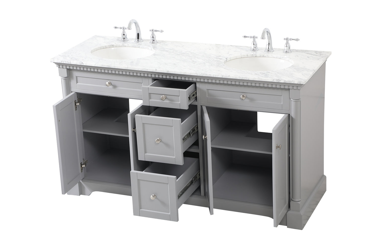 Elegant Lighting - VF53060DGR - Bathroom Vanity Set - Clarence - Grey