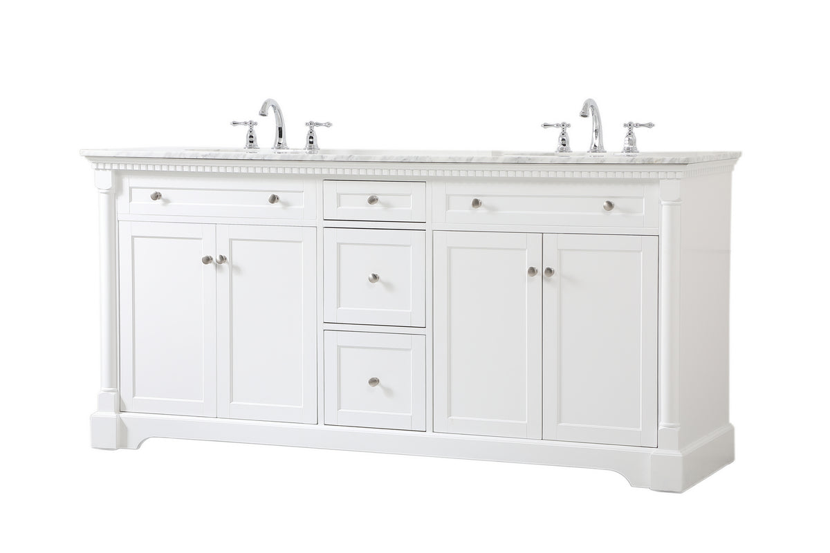 Elegant Lighting - VF53072DWH - Bathroom Vanity Set - Clarence - White