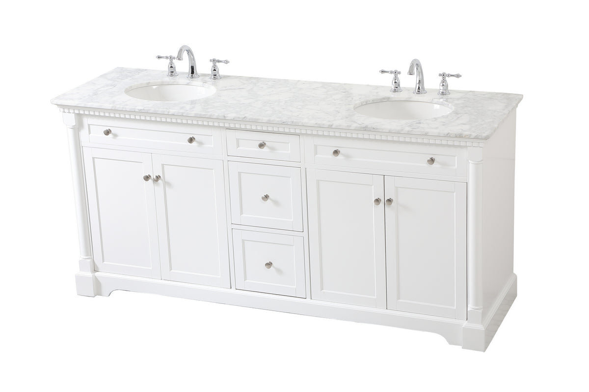 Elegant Lighting - VF53072DWH - Bathroom Vanity Set - Clarence - White