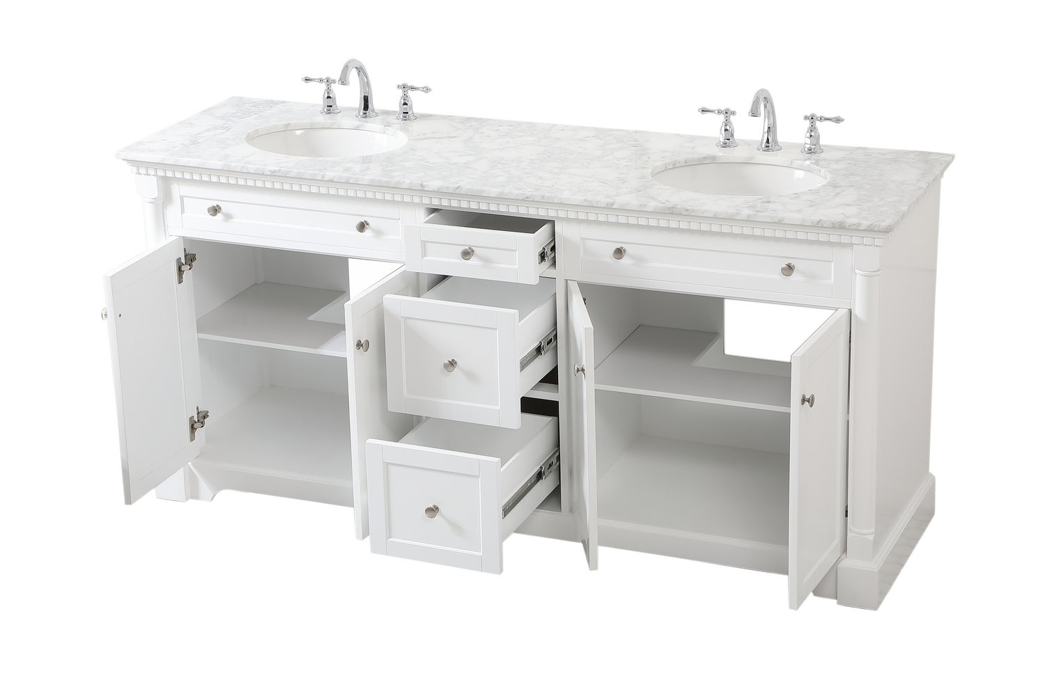 Elegant Lighting - VF53072DWH - Bathroom Vanity Set - Clarence - White