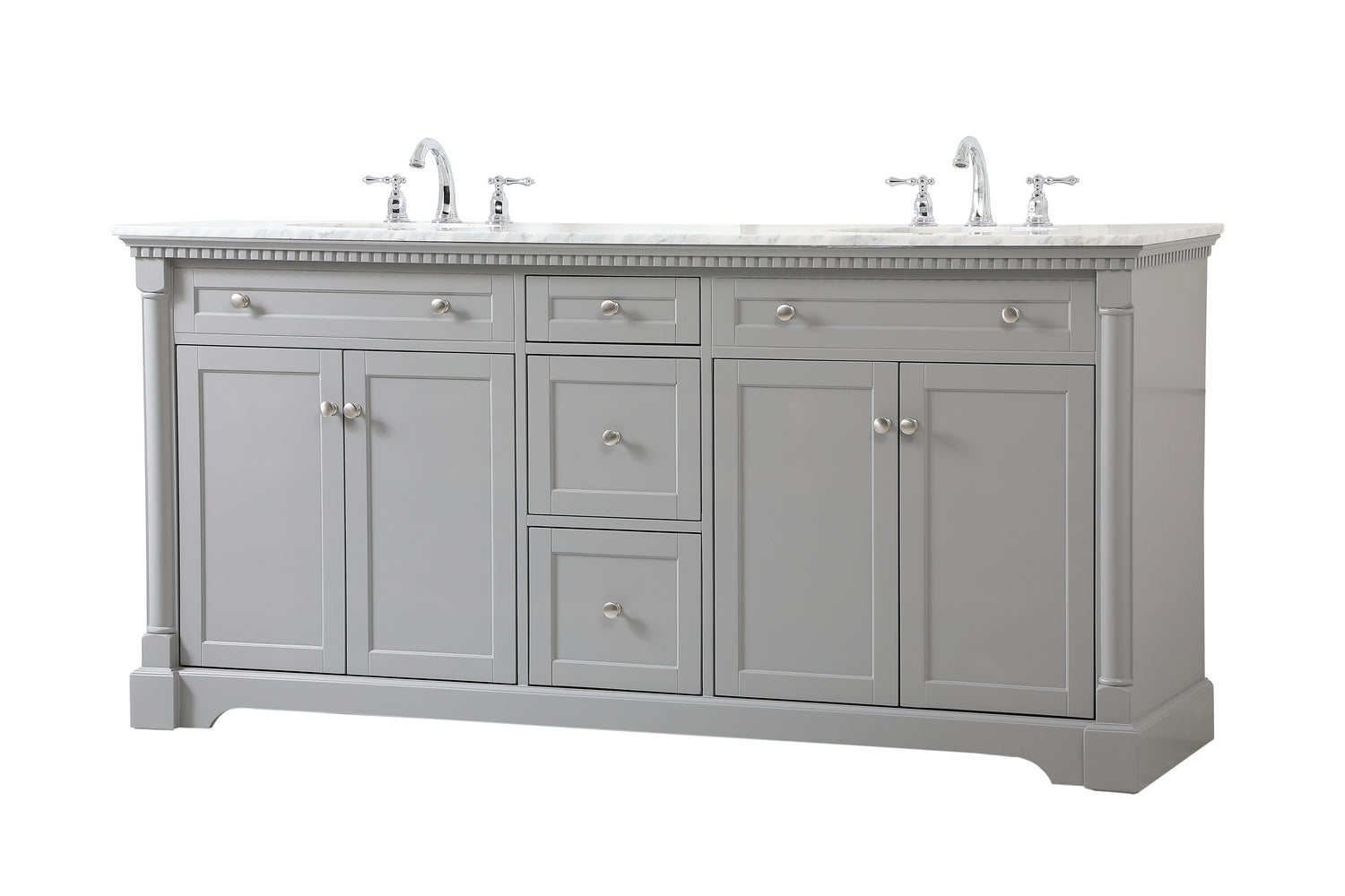 Elegant Lighting - VF53072DGR - Bathroom Vanity Set - Clarence - Grey