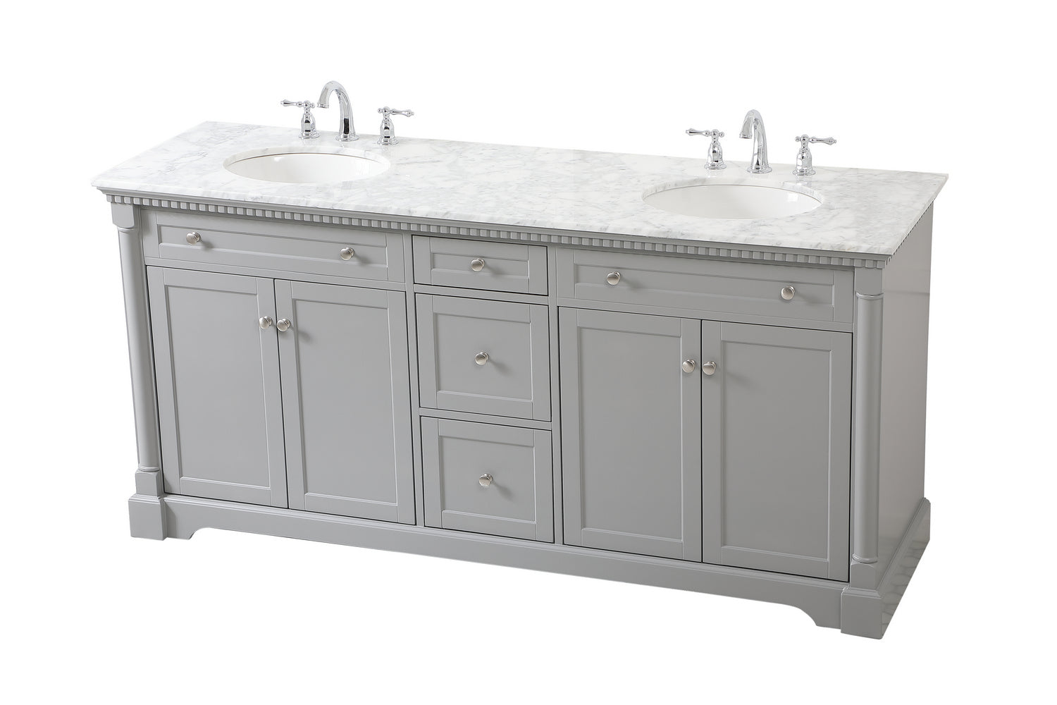 Elegant Lighting - VF53072DGR - Bathroom Vanity Set - Clarence - Grey