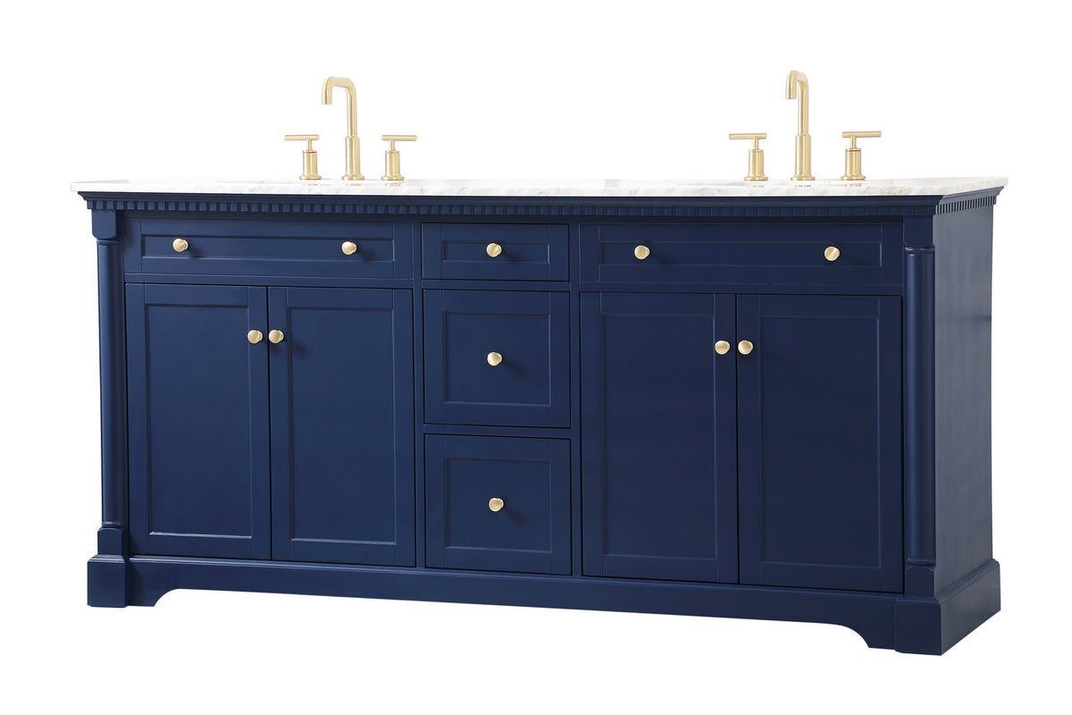 Elegant Lighting - VF53072DBL - Bathroom Vanity Set - Clarence - Blue