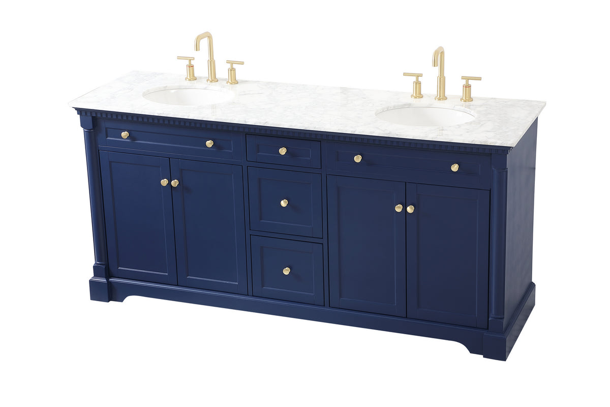 Elegant Lighting - VF53072DBL - Bathroom Vanity Set - Clarence - Blue